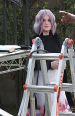 KELLY OSBOURNE on the Set of Extra in Los Angeles 01/14/2016