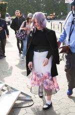 KELLY OSBOURNE on the Set of Extra in Los Angeles 01/14/2016