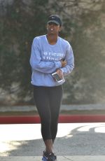 KELLY ROWLAND Leaves a Gym in West Hollywood 01/20/2016