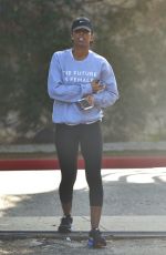 KELLY ROWLAND Leaves a Gym in West Hollywood 01/20/2016