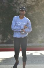 KELLY ROWLAND Leaves a Gym in West Hollywood 01/20/2016