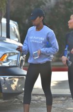 KELLY ROWLAND Leaves a Gym in West Hollywood 01/20/2016