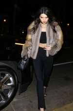 KENDALL JENNER Arrives at a Party in Hollywood 01/23/2016