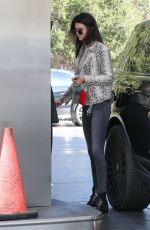 KENDALL JENNER at a Gas Station in Los Angeles 01/14/2016