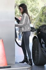 KENDALL JENNER at a Gas Station in Los Angeles 01/14/2016