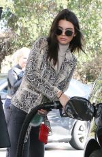 KENDALL JENNER at a Gas Station in Los Angeles 01/14/2016