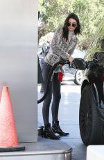 KENDALL JENNER at a Gas Station in Los Angeles 01/14/2016
