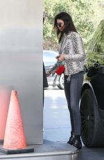 KENDALL JENNER at a Gas Station in Los Angeles 01/14/2016