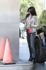 KENDALL JENNER at a Gas Station in Los Angeles 01/14/2016