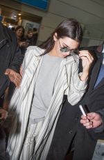 KENDALL JENNER at Charles De Gaulle Airport in Paris 01/22/2016