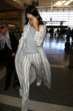 KENDALL JENNER at LAX Airport in Los Angeles 01/21/2016