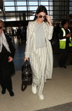 KENDALL JENNER at LAX Airport in Los Angeles 01/21/2016