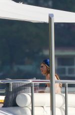 KENDALL JENNER in Bikini at a Yacht in St. Barts 12/31/2015
