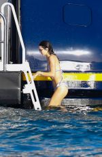 KENDALL JENNER in Bikini on the Yacht in St. Barts 01/01/2016