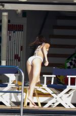 KENDALL JENNER in Bikini on the Yacht in St. Barts 01/01/2016