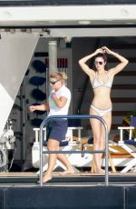KENDALL JENNER in Bikini on the Yacht in St. Barts 01/01/2016