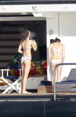 KENDALL JENNER in Bikini on the Yacht in St. Barts 01/01/2016