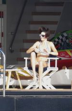 KENDALL JENNER in Bikini on the Yacht in St. Barts 01/01/2016