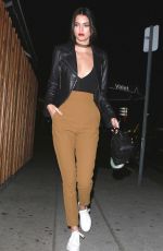 KENDALL JENNER in Plunging Blouse at Nice Guy in West Hollywood 01/18/2016