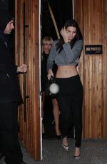 KENDALL JENNER Leaves The Nice Guy in West Hollywood 01/11/2016