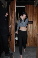 KENDALL JENNER Leaves The Nice Guy in West Hollywood 01/11/2016