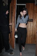 KENDALL JENNER Leaves The Nice Guy in West Hollywood 01/11/2016