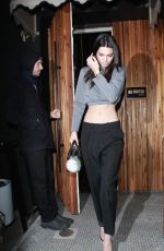 KENDALL JENNER Leaves The Nice Guy in West Hollywood 01/11/2016
