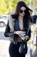 KENDALL JENNER Out and About in Beverly Hills 01/13/2016