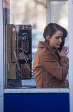 KERI RUSSELL on the Set of Americans in New York 01/13/2016