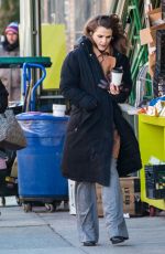 KERI RUSSELL on the Set of Americans in New York 01/13/2016