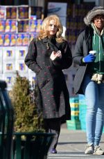 KERI RUSSELL on the Set of Americans in New York 01/13/2016