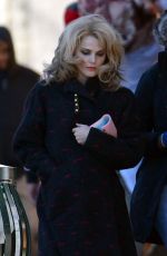 KERI RUSSELL on the Set of Americans in New York 01/13/2016