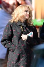 KERI RUSSELL on the Set of Americans in New York 01/13/2016