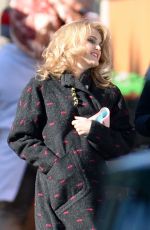 KERI RUSSELL on the Set of Americans in New York 01/13/2016