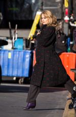 KERI RUSSELL on the Set of Americans in New York 01/13/2016