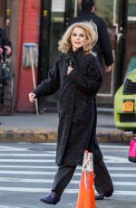 KERI RUSSELL on the Set of Americans in New York 01/13/2016