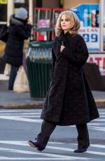 KERI RUSSELL on the Set of Americans in New York 01/13/2016