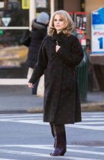 KERI RUSSELL on the Set of Americans in New York 01/13/2016