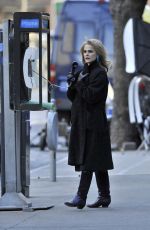 KERI RUSSELL on the Set of Americans in New York 01/19/2016