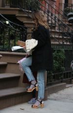 KERI RUSSELL Out and About in Brooklyn 01/07/2016