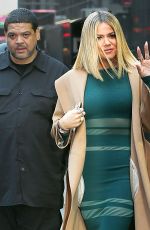 KHLOE KARDASHIAN Arrives at Good Morning America in New York 01/13/2016
