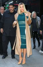 KHLOE KARDASHIAN Arrives at Good Morning America in New York 01/13/2016