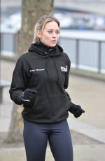 KIMBERLY WYATT Working Out on Londons Southbank 01/21/2016