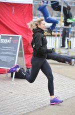 KIMBERLY WYATT Working Out on Londons Southbank 01/21/2016