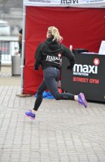 KIMBERLY WYATT Working Out on Londons Southbank 01/21/2016