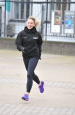 KIMBERLY WYATT Working Out on Londons Southbank 01/21/2016