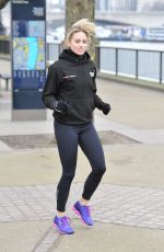 KIMBERLY WYATT Working Out on Londons Southbank 01/21/2016