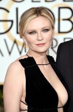 KIRSTEN DUNST at 73rd Annual Golden Globe Awards in Beverly Hills 10/01/2016