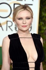 KIRSTEN DUNST at 73rd Annual Golden Globe Awards in Beverly Hills 10/01/2016
