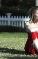 KIRSTEN DUNST on the Set of a Photoshoot in Los Angeles 01/15/2016